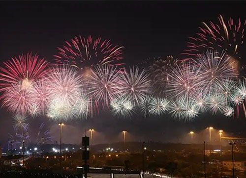 汝阳县焰火晚会